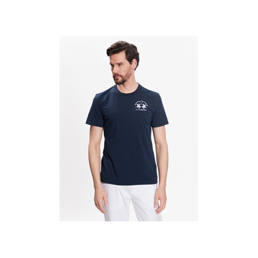 La Martina T-Shirt VMR009 JS206 Granatowy Regular Fit ze sklepu MODIVO w kategorii T-shirty męskie - zdjęcie 168605777