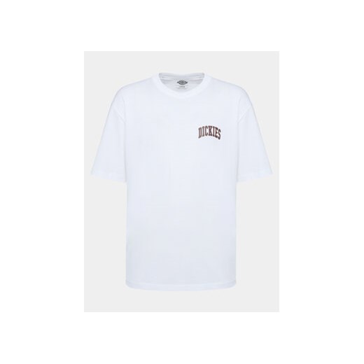 Dickies T-Shirt Unisex Aitkin DK0A4Y8O Biały Regular Fit ze sklepu MODIVO w kategorii Bluzki damskie - zdjęcie 168605805