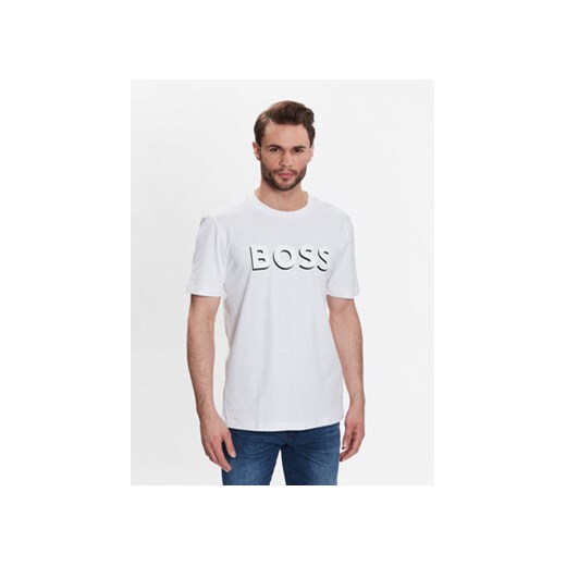 Boss T-Shirt 50481611 Biały Regular Fit ze sklepu MODIVO w kategorii T-shirty męskie - zdjęcie 168605875