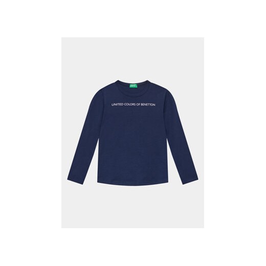 United Colors Of Benetton Bluzka 3096C10D3 Granatowy Regular Fit ze sklepu MODIVO w kategorii T-shirty chłopięce - zdjęcie 168605977