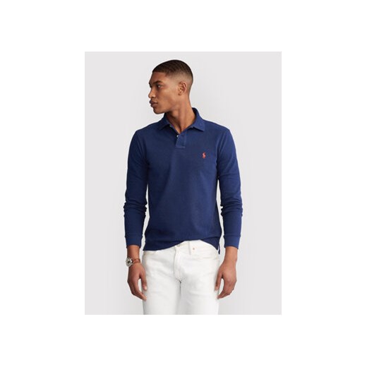 Polo Ralph Lauren Polo 710681126038 Granatowy Slim Fit ze sklepu MODIVO w kategorii T-shirty męskie - zdjęcie 168606118