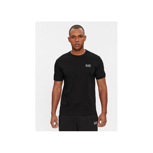 EA7 Emporio Armani T-Shirt 3DPT35 PJ02Z 0200 Czarny Regular Fit ze sklepu MODIVO w kategorii T-shirty męskie - zdjęcie 168606179