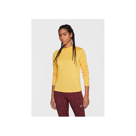 Asics Koszulka techniczna Runkoyo 2012C389 Żółty Slim Fit ze sklepu MODIVO w kategorii Bluzki damskie - zdjęcie 168606267