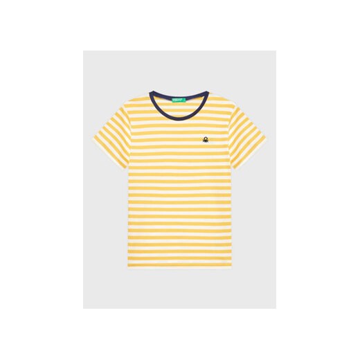 United Colors Of Benetton T-Shirt 30YFG107G Żółty Regular Fit ze sklepu MODIVO w kategorii Koszulki niemowlęce - zdjęcie 168606338