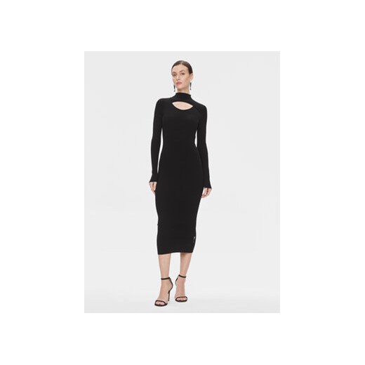 Hugo Sukienka dzianinowa Soritexa 50502242 Czarny Slim Fit ze sklepu MODIVO w kategorii Sukienki - zdjęcie 168606566