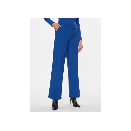 Vila Spodnie materiałowe Viriley 14092209 Niebieski Straight Fit ze sklepu MODIVO w kategorii Spodnie damskie - zdjęcie 168606607