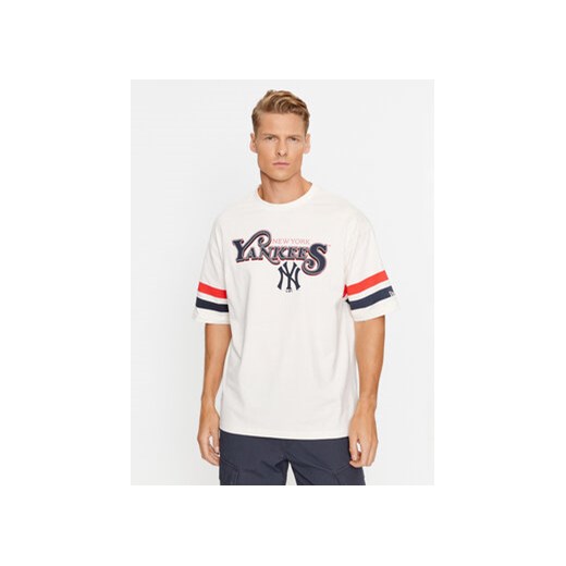New Era T-Shirt Retro Graphic 60416310 Écru Regular Fit ze sklepu MODIVO w kategorii T-shirty męskie - zdjęcie 168606637