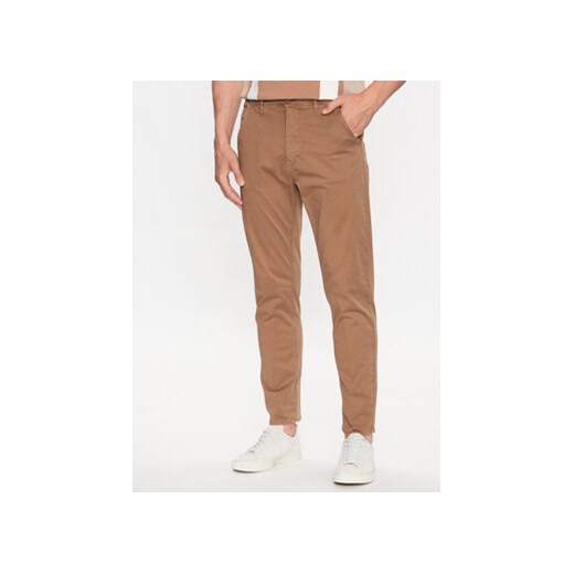 Blend Chinosy 20715115 Brązowy Slim Fit ze sklepu MODIVO w kategorii Spodnie męskie - zdjęcie 168606788