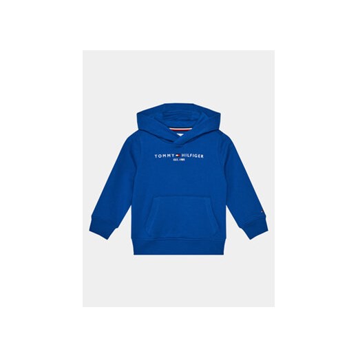 Tommy Hilfiger Bluza Essential Hoodie KS0KS00205 Niebieski Regular Fit ze sklepu MODIVO w kategorii Bluzy chłopięce - zdjęcie 168606885