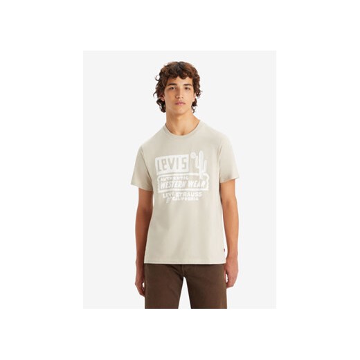 Levi's® T-Shirt Graphic 22491-1490 Beżowy Standard Fit ze sklepu MODIVO w kategorii T-shirty męskie - zdjęcie 168607385