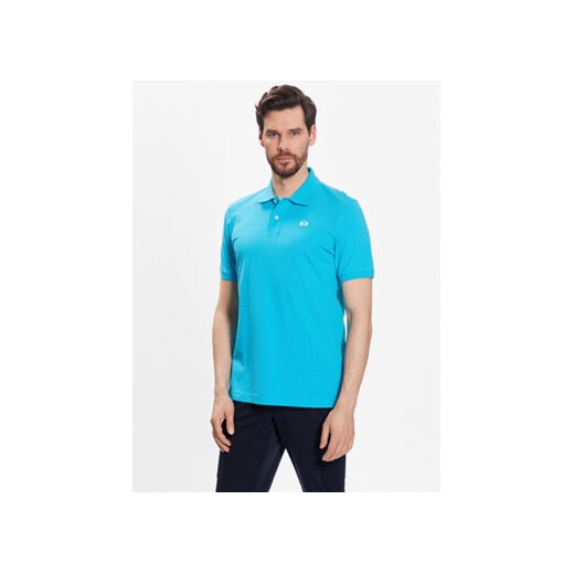 La Martina Polo BPMP01 PK031 Niebieski Regular Fit ze sklepu MODIVO w kategorii T-shirty męskie - zdjęcie 168607668