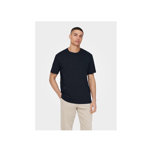 Only & Sons T-Shirt 22025208 Granatowy Regular Fit ze sklepu MODIVO w kategorii T-shirty męskie - zdjęcie 168608245