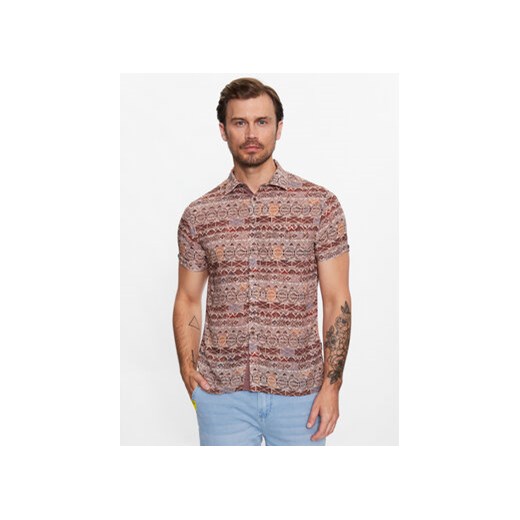 INDICODE Koszula Brett 20-357 Beżowy Regular Fit ze sklepu MODIVO w kategorii Koszule męskie - zdjęcie 168608589