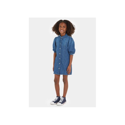 Tommy Hilfiger Sukienka jeansowa KG0KG07562 Niebieski Regular Fit ze sklepu MODIVO w kategorii Sukienki dziewczęce - zdjęcie 168608768