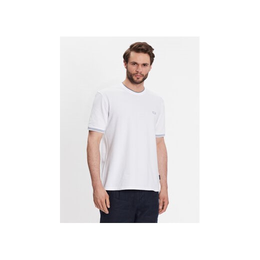 Sisley T-Shirt 3B2ZS102F Biały Regular Fit ze sklepu MODIVO w kategorii T-shirty męskie - zdjęcie 168608815