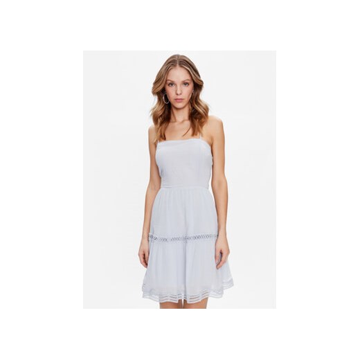 Guess Sukienka letnia Safa W3GK0M WEID0 Niebieski Regular Fit ze sklepu MODIVO w kategorii Sukienki - zdjęcie 168608845