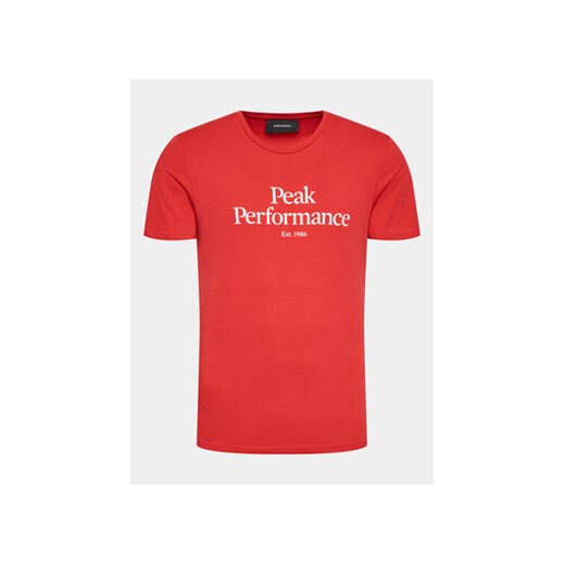 Peak Performance T-Shirt Original G77692400 Czerwony Slim Fit ze sklepu MODIVO w kategorii T-shirty męskie - zdjęcie 168608877