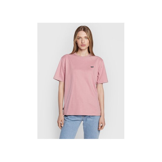 Vans T-Shirt Small VN0A5I8X Różowy Regular Fit ze sklepu MODIVO w kategorii Bluzki damskie - zdjęcie 168608928