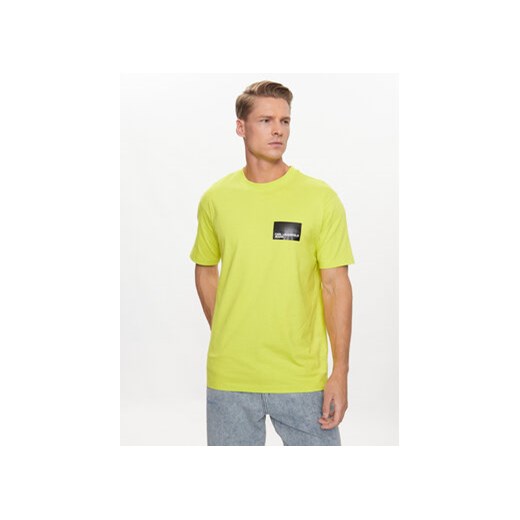 Karl Lagerfeld Jeans T-Shirt 231D1706 Żółty Regular Fit XL okazja MODIVO