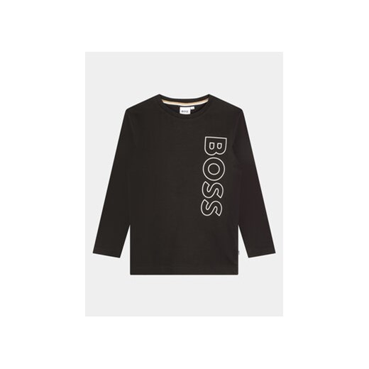 Boss Bluzka J25O68 S Czarny Regular Fit ze sklepu MODIVO w kategorii T-shirty chłopięce - zdjęcie 168609125
