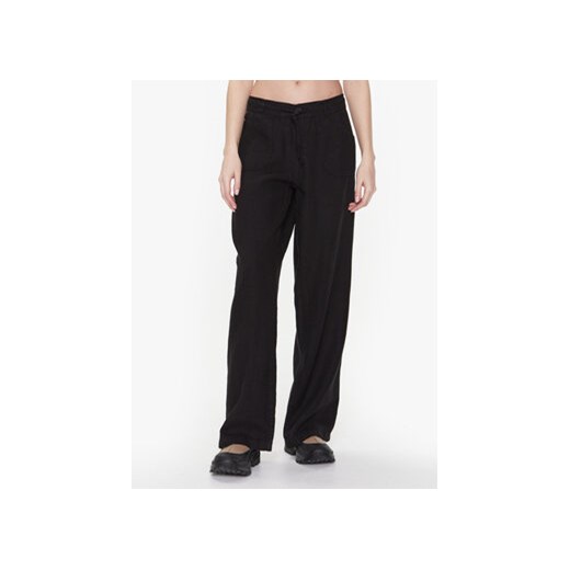 BDG Urban Outfitters Spodnie materiałowe BDG LINEN FIVE POCKET 76474998 Czarny ze sklepu MODIVO w kategorii Spodnie damskie - zdjęcie 168609307