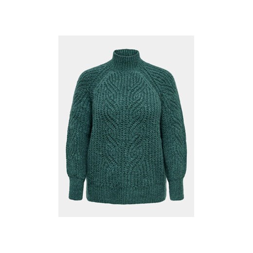 ONLY Carmakoma Sweter Ruby 15307191 Zielony Regular Fit ze sklepu MODIVO w kategorii Swetry damskie - zdjęcie 168609518