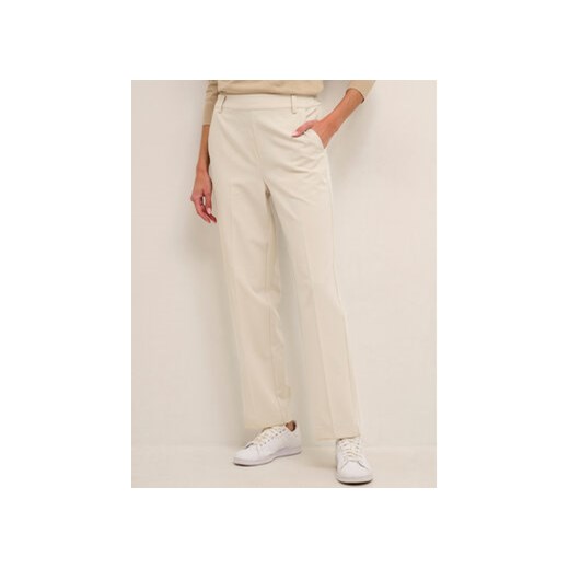 Kaffe Spodnie materiałowe Sakura 10506858 Biały Relaxed Fit ze sklepu MODIVO w kategorii Spodnie damskie - zdjęcie 168609669