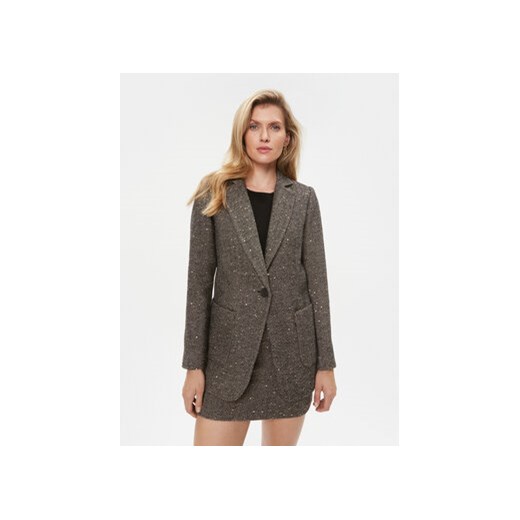 TWINSET Marynarka 232TT2031 Szary Regular Fit Twinset 44 okazja MODIVO