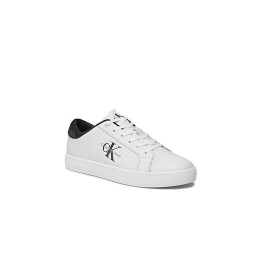 Calvin Klein Jeans Sneakersy Classic Cupsole Low Laceup Lth YM0YM00864 Beżowy 40 MODIVO