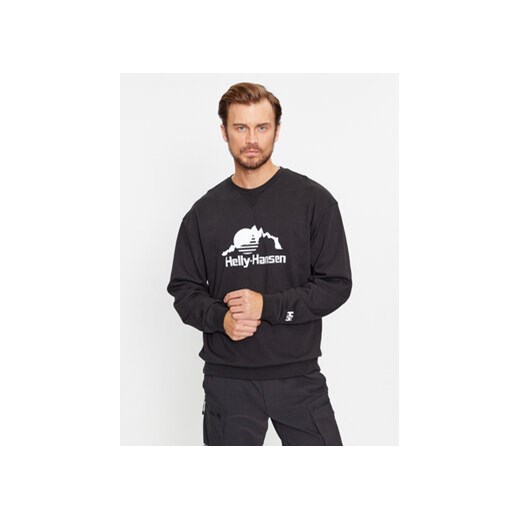 Helly Hansen Bluza Yu Crew Sweater 2.0 53891 Czarny Regular Fit ze sklepu MODIVO w kategorii Bluzy męskie - zdjęcie 168610298