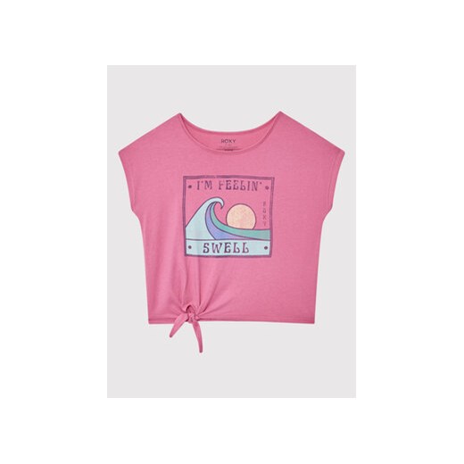 Roxy T-Shirt Pura Playa ERGZT03882 Różowy Regular Fit 16Y MODIVO