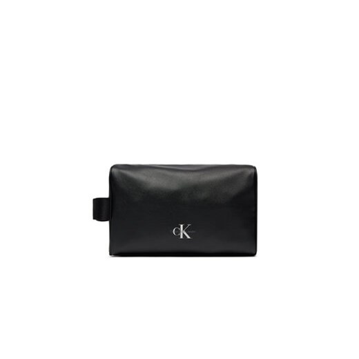 Calvin Klein Jeans Kosmetyczka Monogram Soft Washbag K50K511443 Czarny ze sklepu MODIVO w kategorii Kosmetyczki - zdjęcie 168611338
