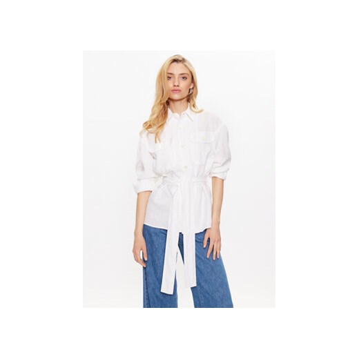 Polo Ralph Lauren Koszula 211906126001 Biały Regular Fit ze sklepu MODIVO w kategorii Koszule damskie - zdjęcie 168611369