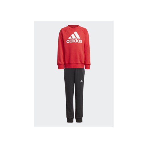 adidas Dres Essentials Logo IJ6378 Czerwony Regular Fit ze sklepu MODIVO w kategorii Dresy chłopięce - zdjęcie 168611517