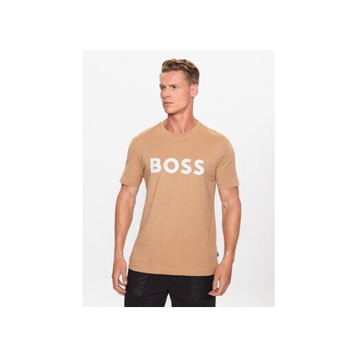 Boss T-Shirt 50495742 Beżowy Regular Fit ze sklepu MODIVO w kategorii T-shirty męskie - zdjęcie 168611528