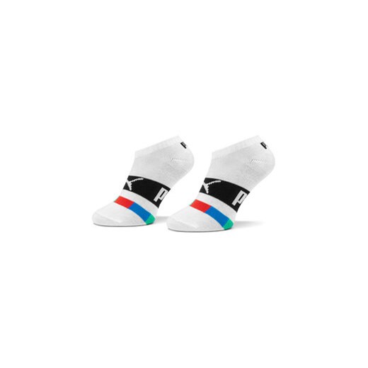 Puma Zestaw 2 par niskich skarpet dziecięcych Kids Seasonal Sneaker 2P 938008 Biały ze sklepu MODIVO w kategorii Skarpetki dziecięce - zdjęcie 168611689