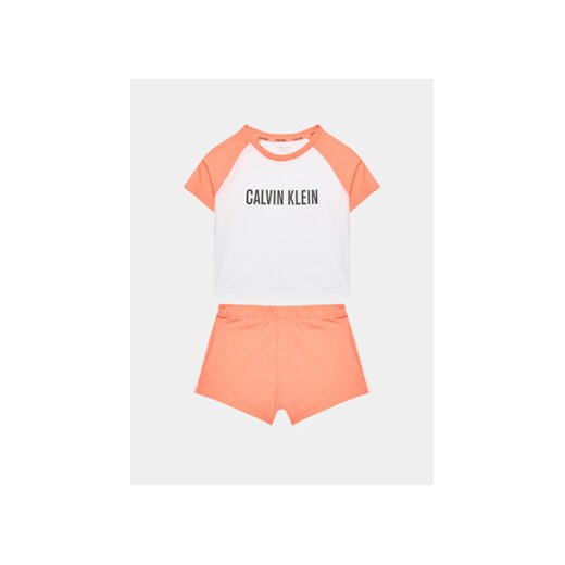 Calvin Klein Underwear Piżama G80G800618 Koralowy Regular Fit ze sklepu MODIVO w kategorii Piżamy dziecięce - zdjęcie 168611919