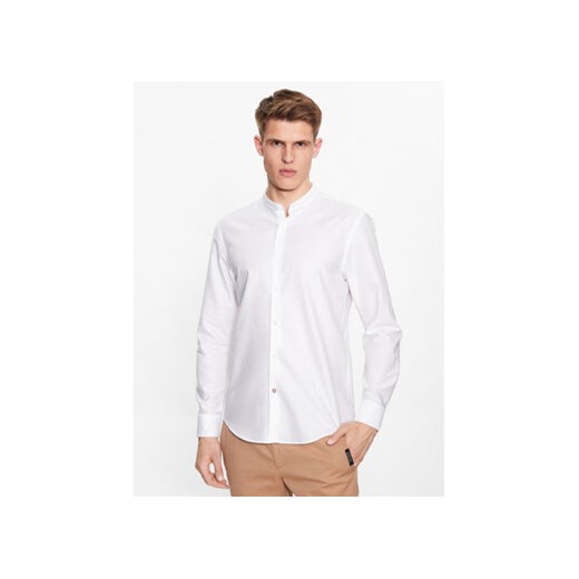 Boss Koszula C_Hal_Standup 50490419 Biały Casual Fit ze sklepu MODIVO w kategorii Koszule męskie - zdjęcie 168612398