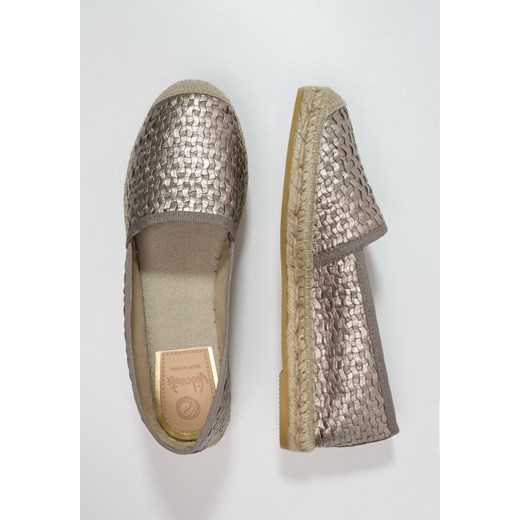 Vidorreta Espadryle taupe zalando brazowy bez wzorów/nadruków