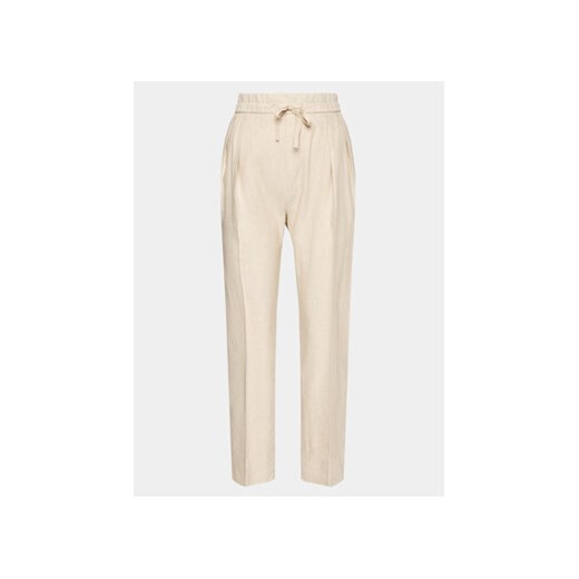 InWear Spodnie materiałowe Kei 30108217 Écru Relaxed Fit ze sklepu MODIVO w kategorii Spodnie damskie - zdjęcie 168612628