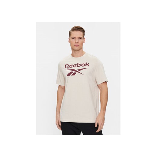 Reebok T-Shirt IM1621 Beżowy ze sklepu MODIVO w kategorii T-shirty męskie - zdjęcie 168612838