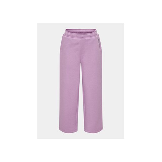 Kids ONLY Spodnie dresowe Ginny 15313528 Fioletowy Wide Leg 146 MODIVO
