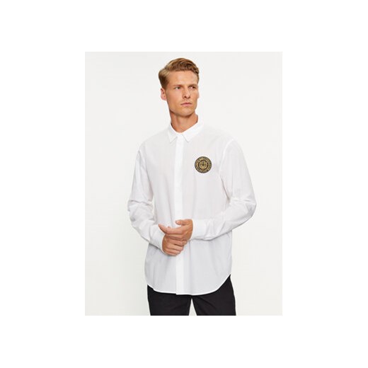 Just Cavalli Koszula 75OALYS4 Biały Slim Fit ze sklepu MODIVO w kategorii Koszule męskie - zdjęcie 168613627