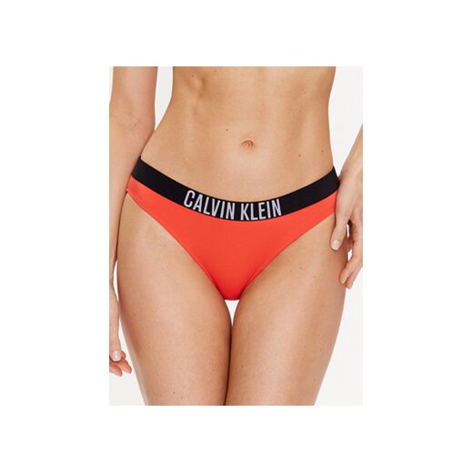 Calvin Klein Swimwear Dół od bikini KW0KW01983 Pomarańczowy ze sklepu MODIVO w kategorii Stroje kąpielowe - zdjęcie 168613897