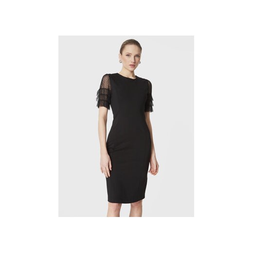 TWINSET Sukienka codzienna 231TP2050 Czarny Slim Fit ze sklepu MODIVO w kategorii Sukienki - zdjęcie 168613945