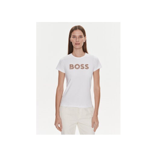 Boss T-Shirt Eventsa4 50508498 Beżowy Regular Fit ze sklepu MODIVO w kategorii Bluzki damskie - zdjęcie 168614159