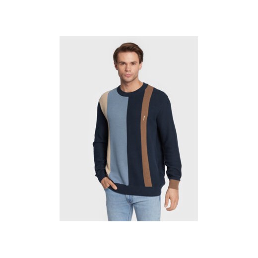 Solid Sweter 21107243 Granatowy Regular Fit ze sklepu MODIVO w kategorii Swetry męskie - zdjęcie 168614219