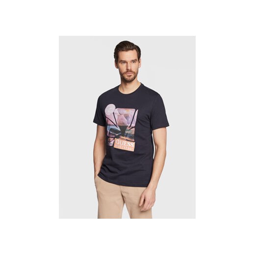 Guess T-Shirt Sunset Flower M3GI29 I3Z14 Granatowy Slim Fit ze sklepu MODIVO w kategorii T-shirty męskie - zdjęcie 168614495