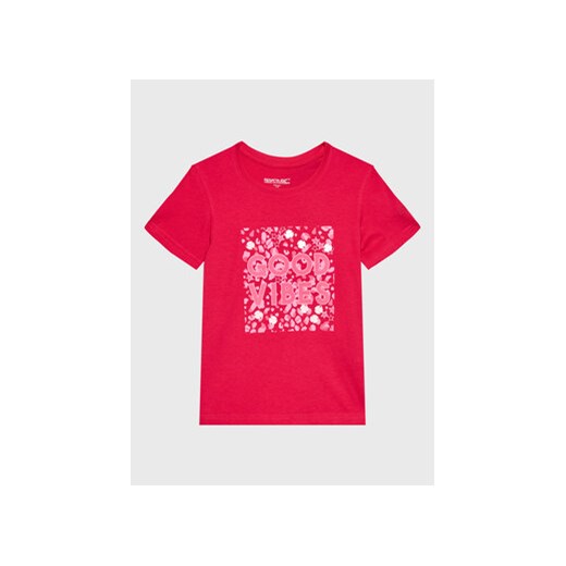 Regatta T-Shirt Bosley VI RKT149 Różowy Regular Fit ze sklepu MODIVO w kategorii Bluzki dziewczęce - zdjęcie 168614878