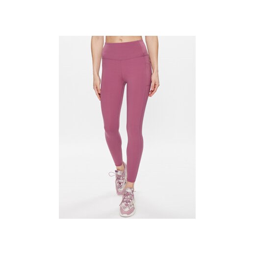 Skechers Legginsy GoFlex W03LG30B Różowy Slim Fit ze sklepu MODIVO w kategorii Spodnie damskie - zdjęcie 168615355